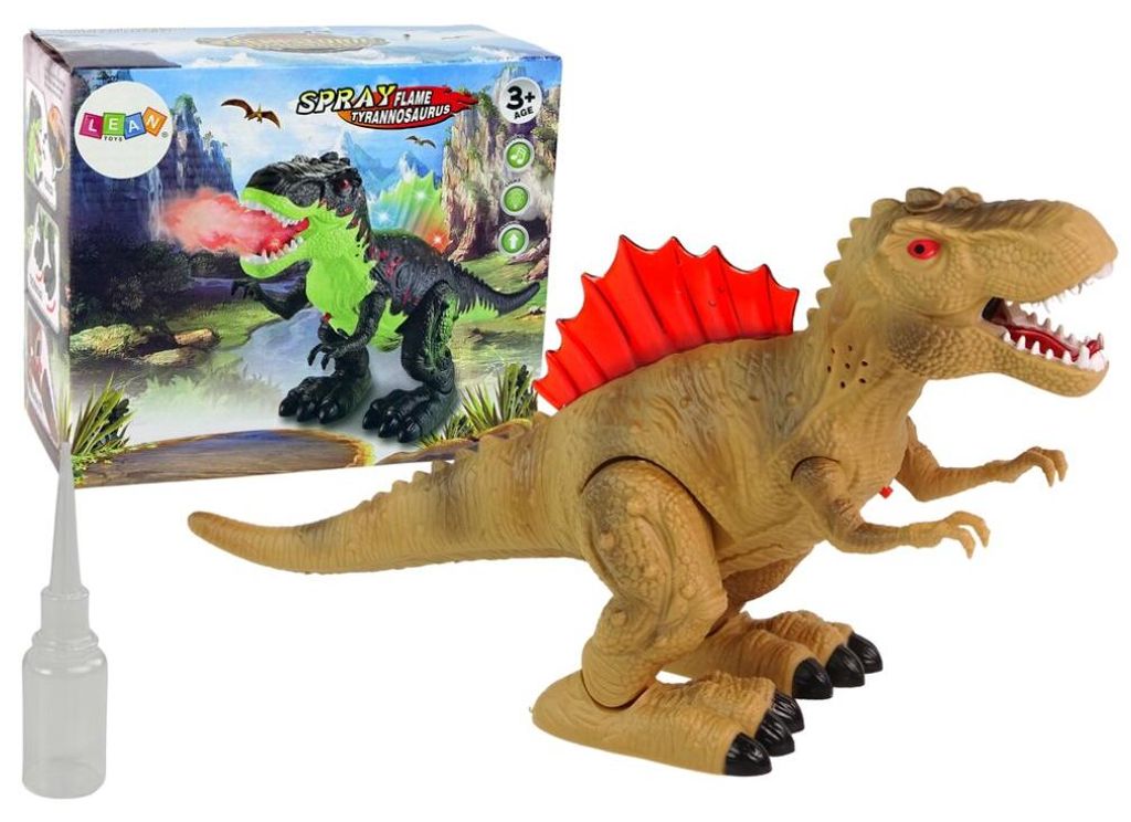 Leantoys Dinosaurier spuckt Feuer Dampf Lichter Batterie Produktbild 