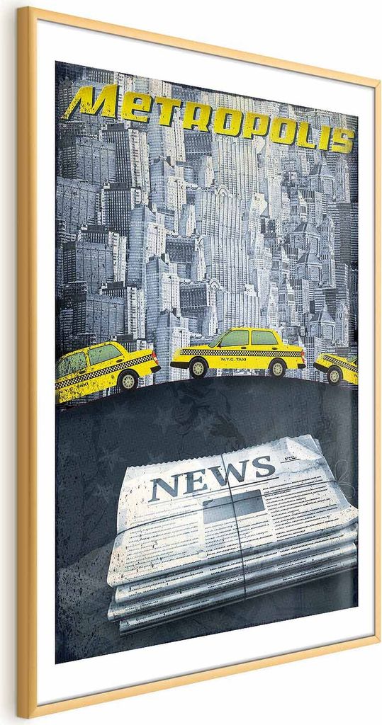 Posterpapier Poster - Metropolis 60x90 cm Text d-A-0099-ao-a
