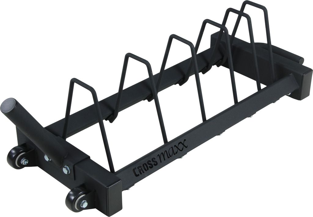 Lifemaxx Crossmaxx Bumper Plate Rack Schwarz