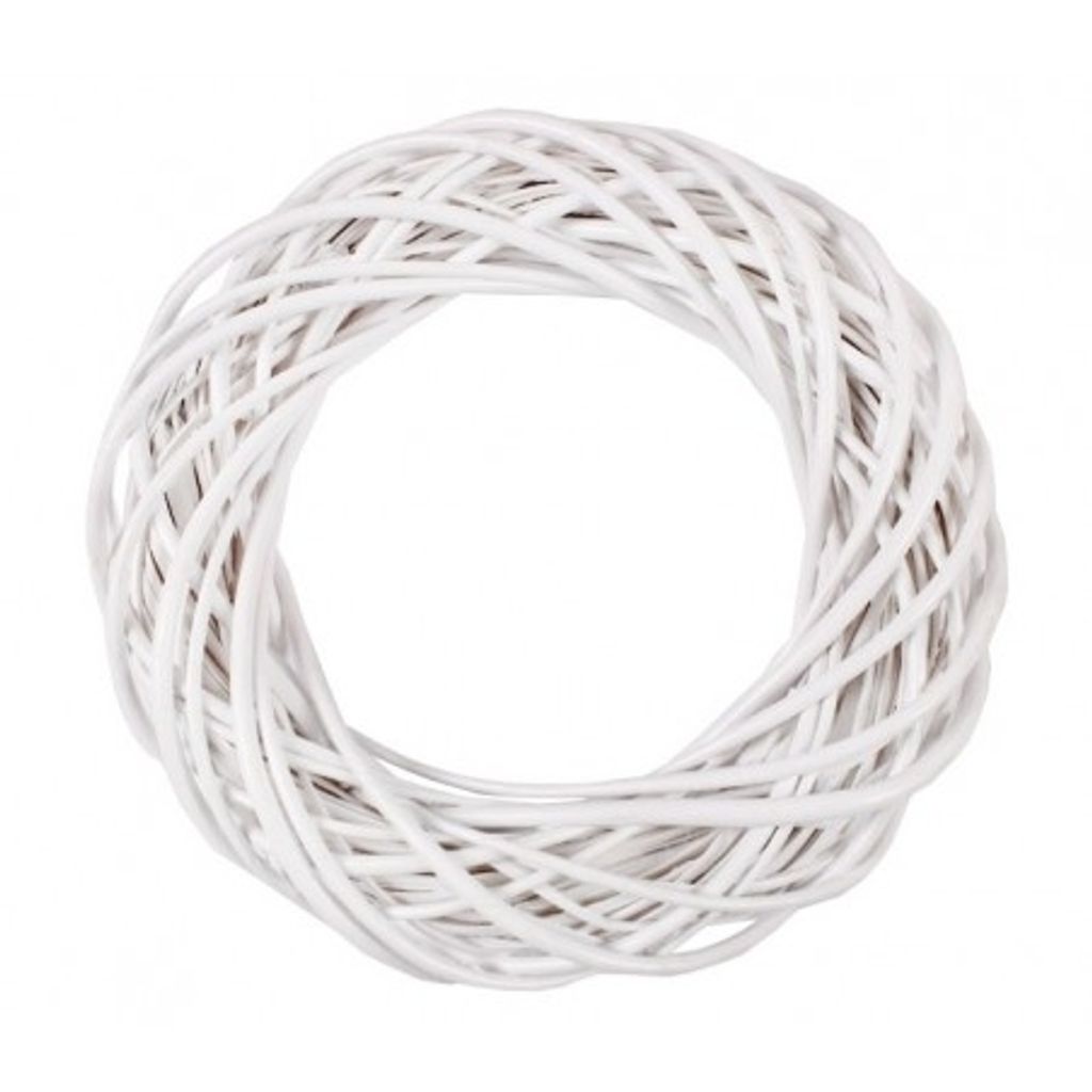 Ghirlanda decorativa di salice bianco 30 cm Immagine del prodotto 