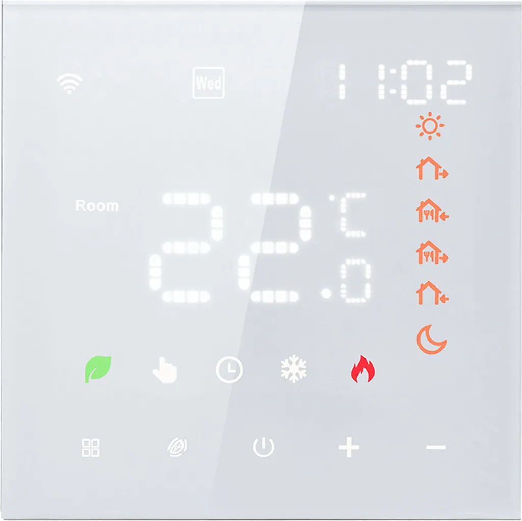 Thermostat WiFi Écran Tactile LCD 3A avec Commande Vocale pour Maison