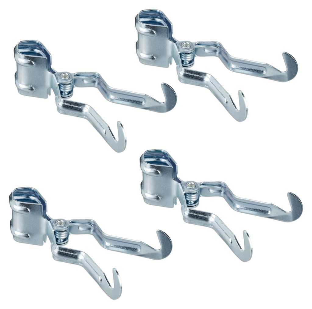 Relaxdays Ganci a molla da campeggio, set da 4, ganci per Immagine del prodotto 