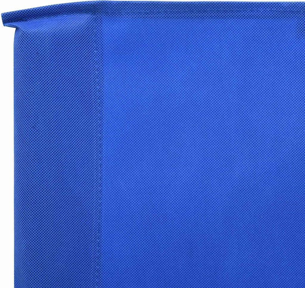 vidaXL 9-teiliges Windschutzgewebe 1200 x 80 cm Azurblau