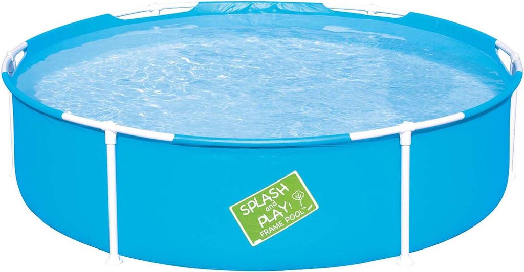 Bestway® My First Frame Pool Ø 152 x 38 cm, blau, rund Produktbild 