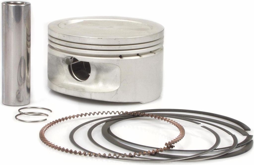 Kolben Malossi Ø 74mm 0, Kolbenbolzen Ø 17mm, 3 Kolbenringe trapezförmig für Yamaha 250-300 LC 4T 2V