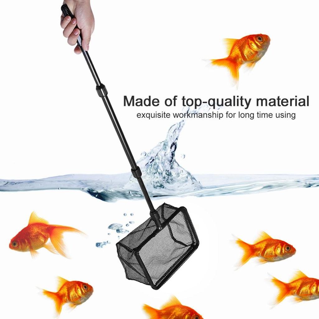 Tbest Aquarium Versenkbare Angeln Kescher Schwimmende Objekte Saubere Werkzeuge L Aquarium Netze Aquarium Dekoration Und Landschaft Liefert (#02)