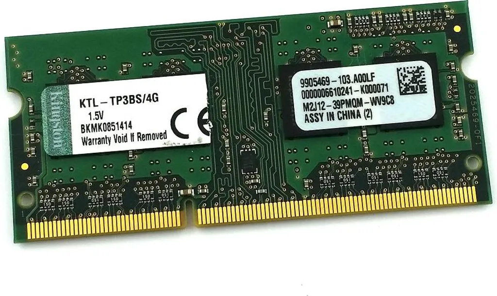 Memoria Kingston 4GB DDR3 SODIMM 1333MHz | Modulo Upgrade 9905469