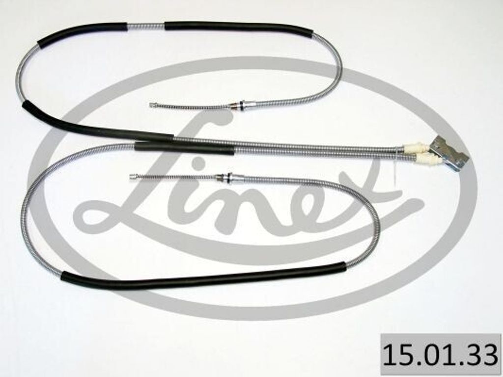 LINEX Handbremsseil 15.01.33 Hinten für FORD Escort VI Cabrio (ALL) 1705/1510/1672/1475mm
