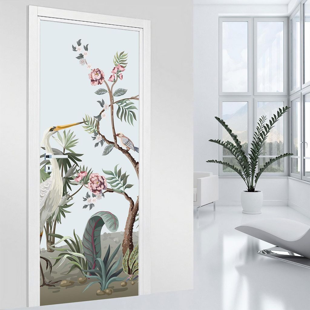 Türsticker – Lumaléa – Dschungel – MATT-Kleber – Breite 63 x H?he 205 cm