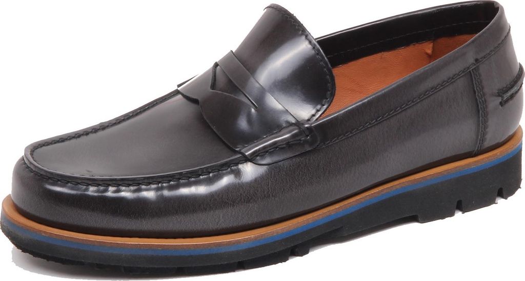 F5142 mocassino uomo dunkelgrau ALTIERI MILANO Schuhe Vintage Loafer Schuh Schuh Mann