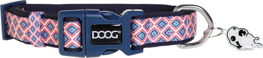 DOOG Halsband Gromit blau/weiß/rot, Größe: L