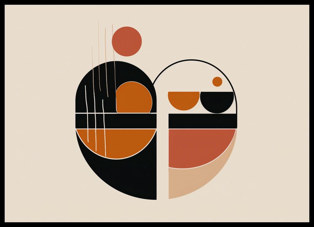 Plakat 70x50cm Prosa der Formen