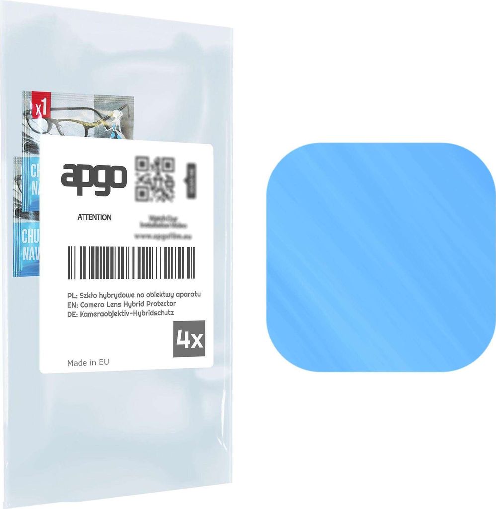 apgo 4 Stück Hybrid Kameraschutz, Kamera-Schutzglas kompatibel mit Teclast P20HD, Linsenschutz, 9H Härte, Schutz für Kameraobjektiv, Anti-Kratze...