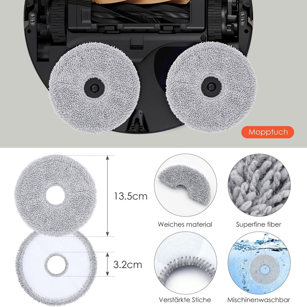 Filter kompatibel mit Dreame X50 Ultra Complete/X50 Master/L50 Pro Ultra/S40 Enhanced Edition/X40 Pro Enhanced/X40 Plus Saugroboter Ersatzteilfilter, Waschbar HEPA Filters 6 Stück Filter kompatibel mit Dreame X50 Ultra Complete/X50 Master/L50 Pro Ultra/S40 Enhanced Edition/X40 Pro Enhanced/X40 Plus Saugroboter Ersatzteilfilter, Waschbar HEPA Filters 6 Stück