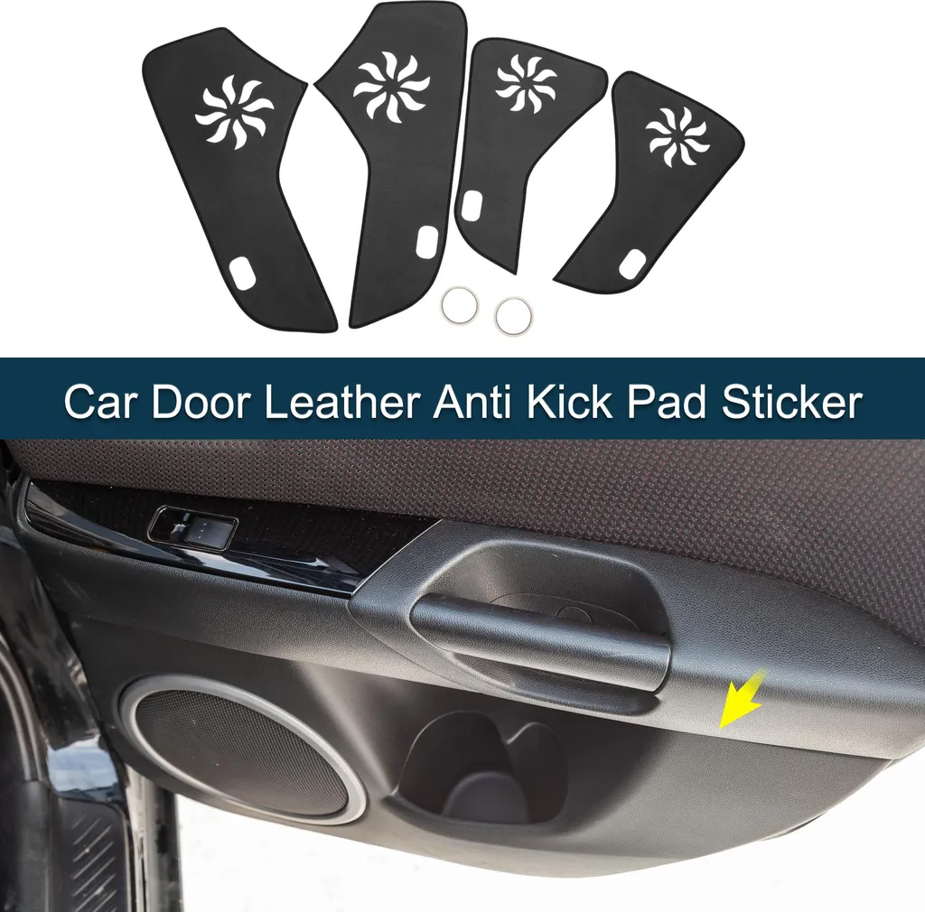 Stickers de Seuil de Porte Porsche Panamera Anti-Rayure Cuir 1 Set