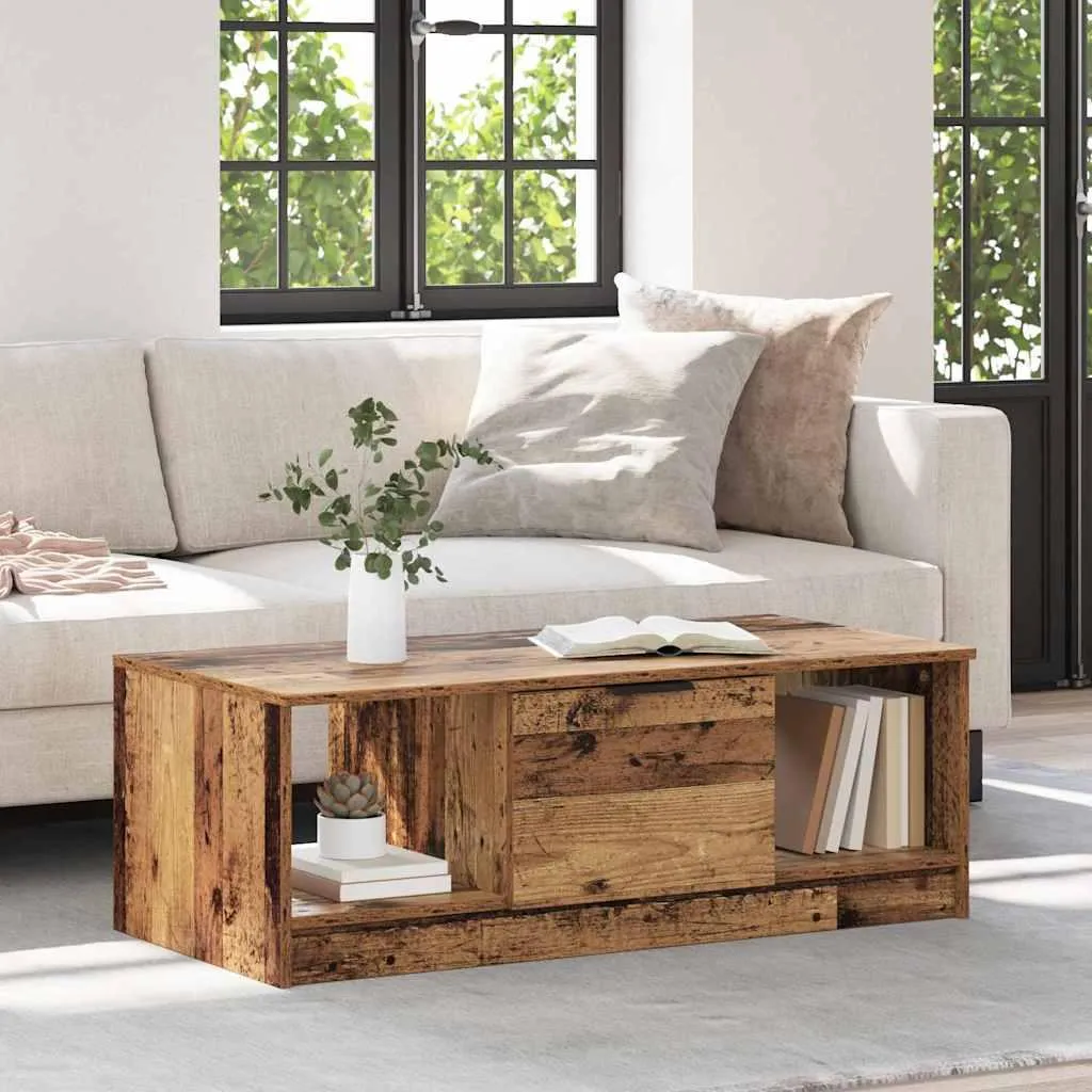 Tavolino da Caffè Maison Exclusive Vintage 102x50x36cm Legno Antico