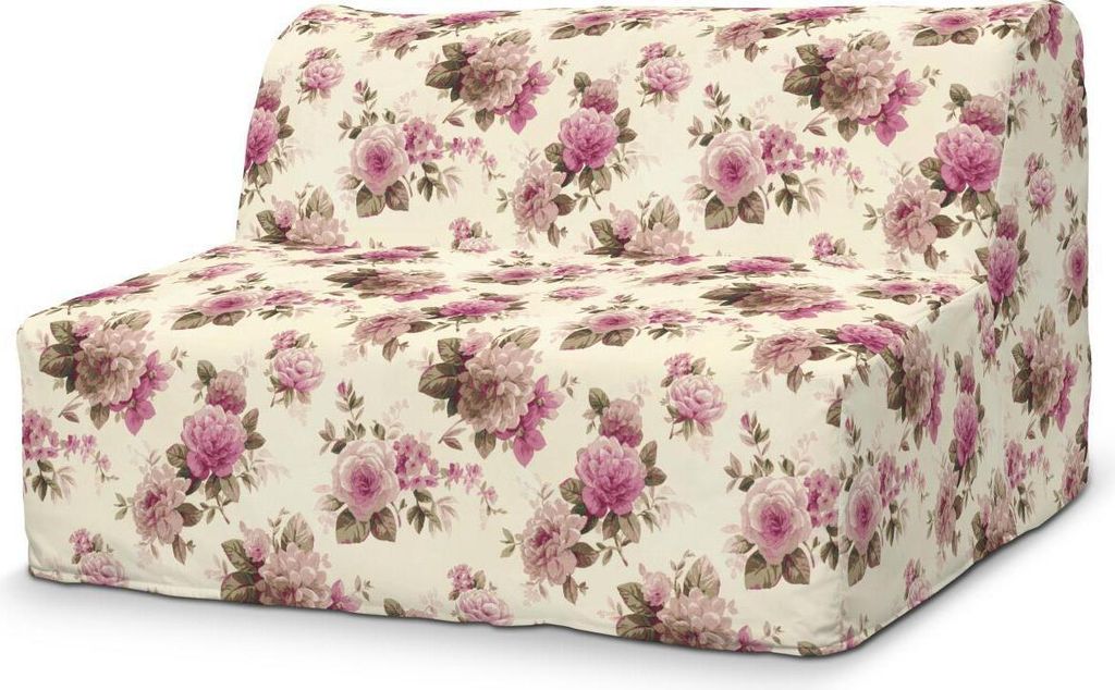 Dekoria Bezug für Lycksele Sofa, beige- rosa, Bezug für Sofa Lycksele