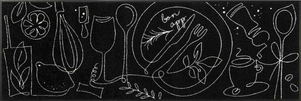 wash+dry Schmutzfangmatte Fine Dining - 60 x 180 cm