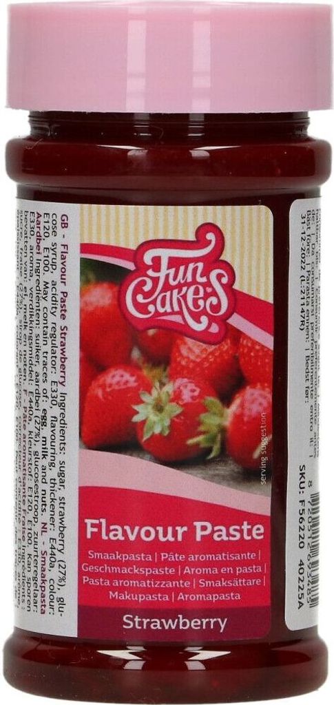 FunCakes Geschmackspaste / Aromapaste Erdbeere 120 g Produktbild 