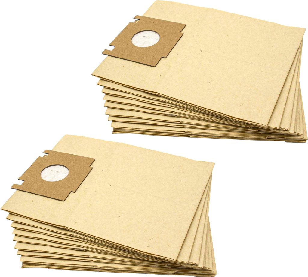 vhbw 20x Staubbeutel kompatibel mit Calor BO120EO, Balloon 1200 electronique, Balloon 1300 electronique Staubsauger - 28cm x 18,5cm Sandfarben