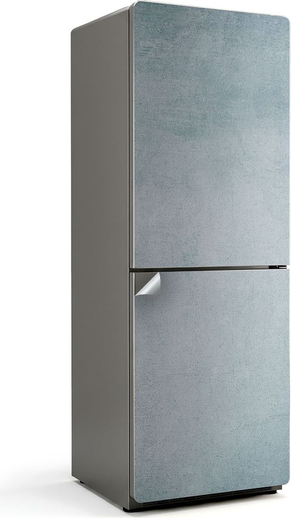 Rohbetonstruktur – Kühlschrank Aufkleber – Klebefolie Kühlschrank – Kühlschrank Nachbildung – Kühlschrankfolie selbstklebend – Küche...