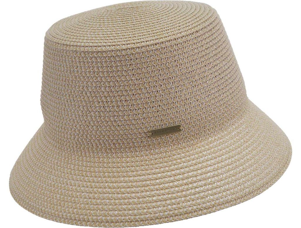 Seeberger Papierstroh Mix Fischerhut, beige, Gr. Einheitsgröße