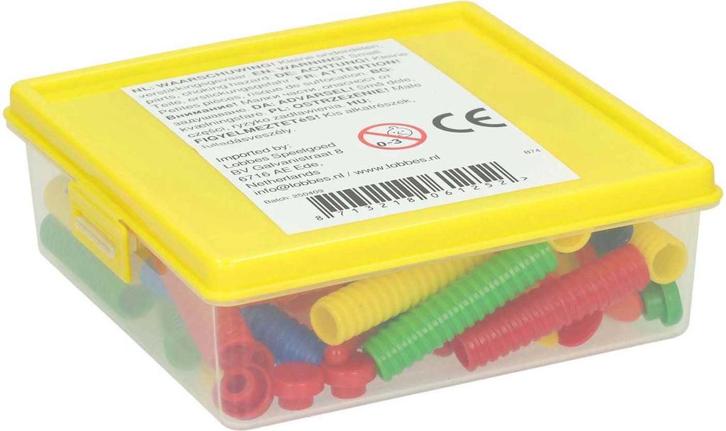 Bunte Flügelmuttern – 96-teilig