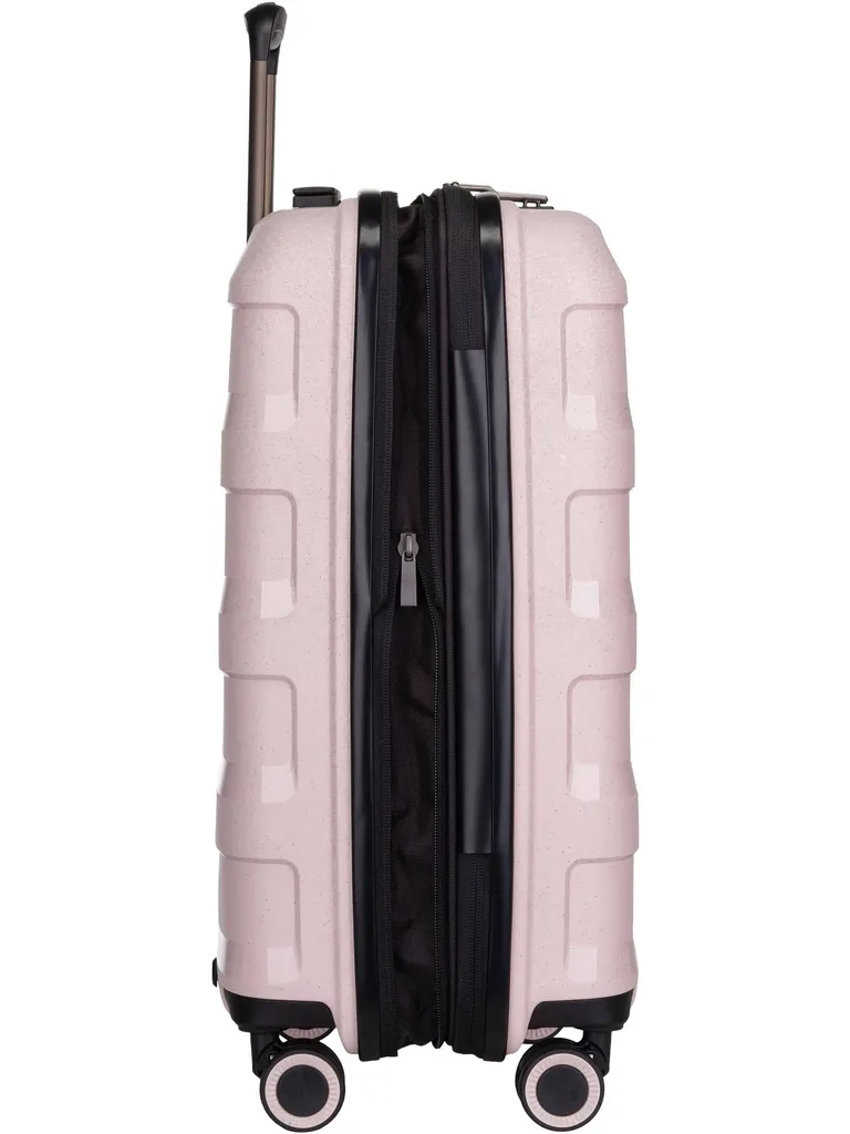 Valise cabine Stratic Straw + EXP TSA Rose 55cm extensible rigide - 22
