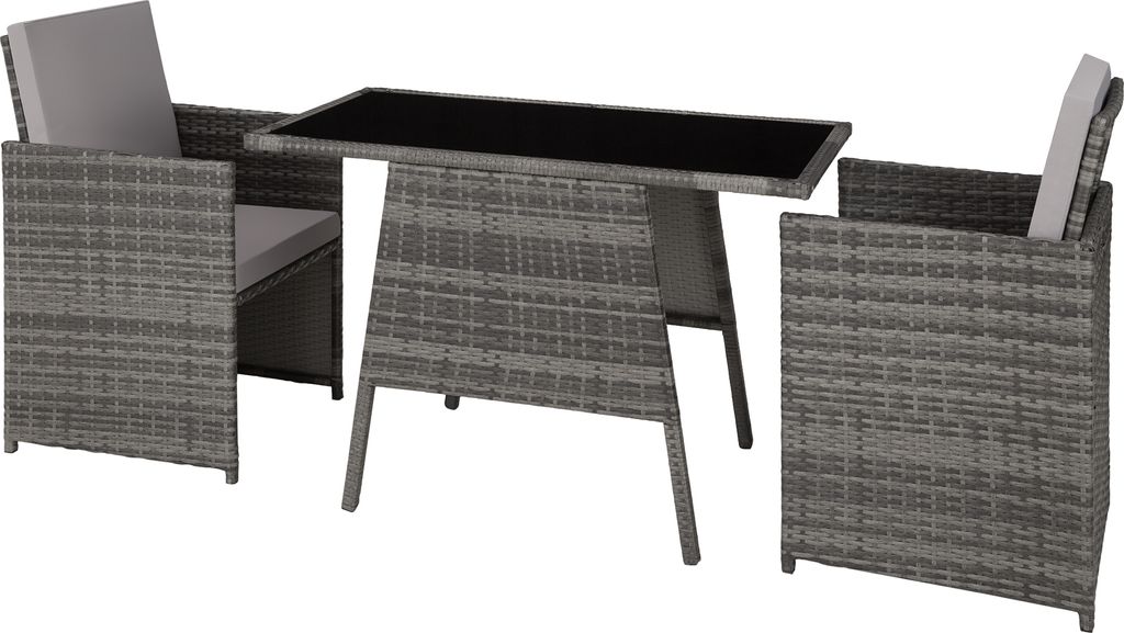 TecTake 403097, Šedá, 2 sedadlo/sedadel, Dospělí a děti, Obrázek produktu 