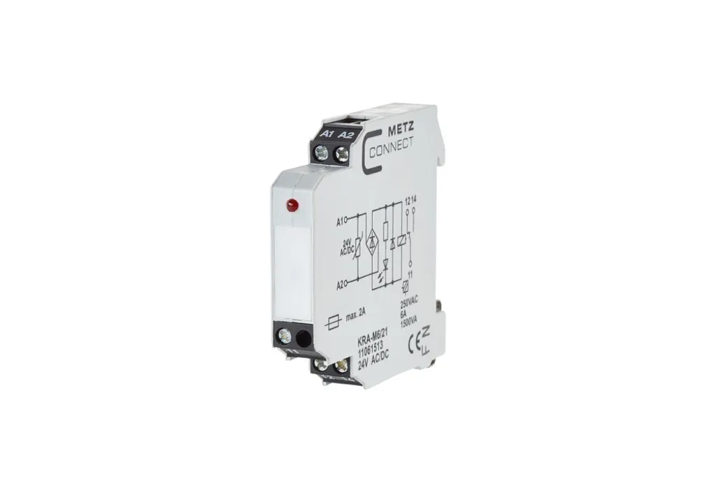 Relais de couplage Metz Connect KRA-M6/21 pour armoire électrique