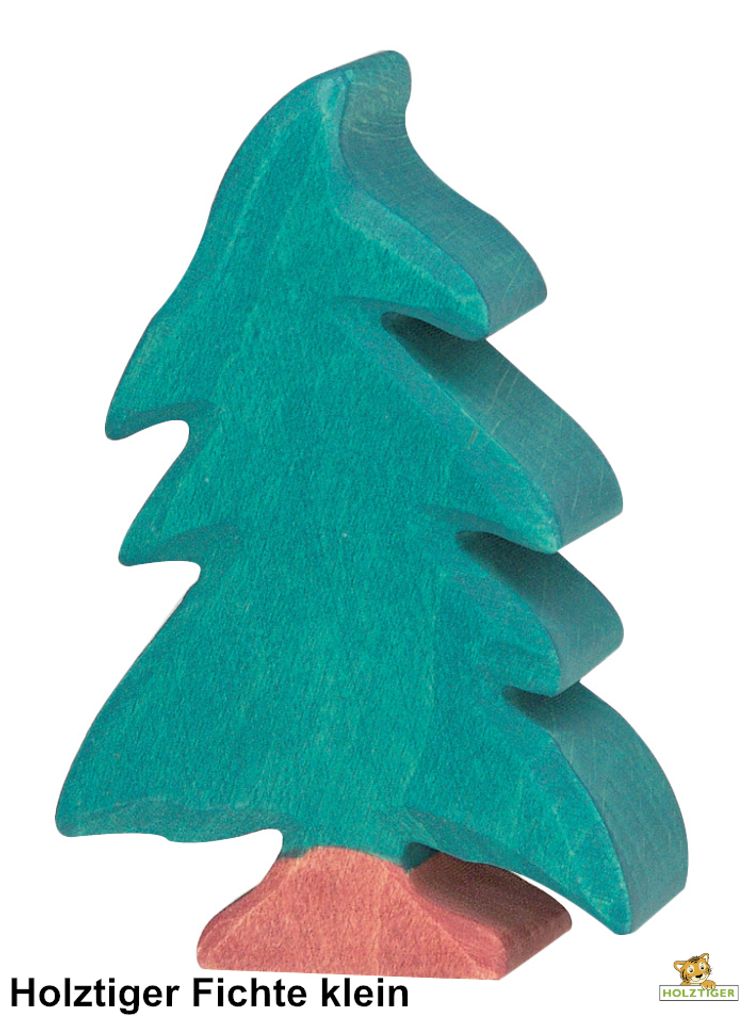Holztiger Tanne Baum Nadelbaum klein Produktbild 2