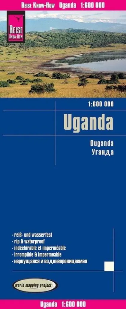 Carte Ouganda Reise Know-How 1:600 000 indéchirable et étanche