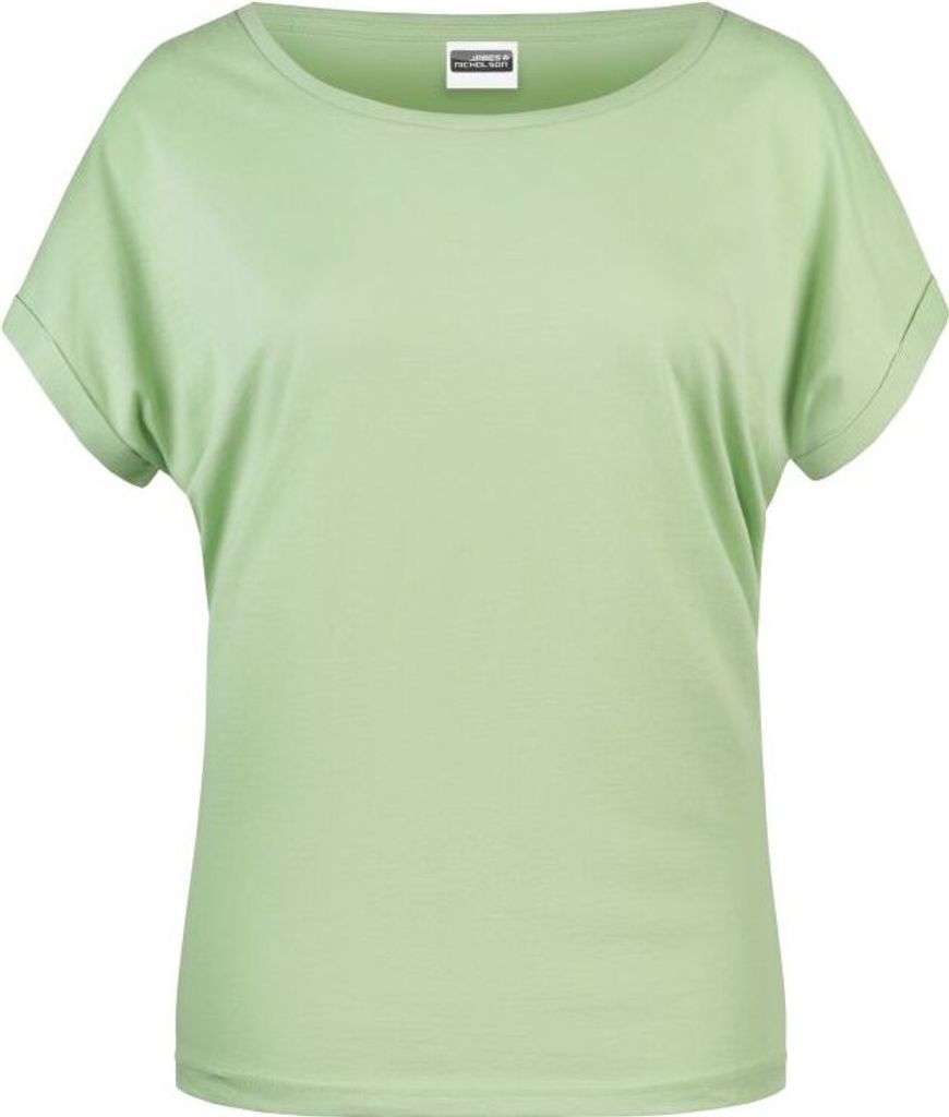 Ladies' Casual-T Damen T-Shirt in legerem Stil soft-green, Gr. L