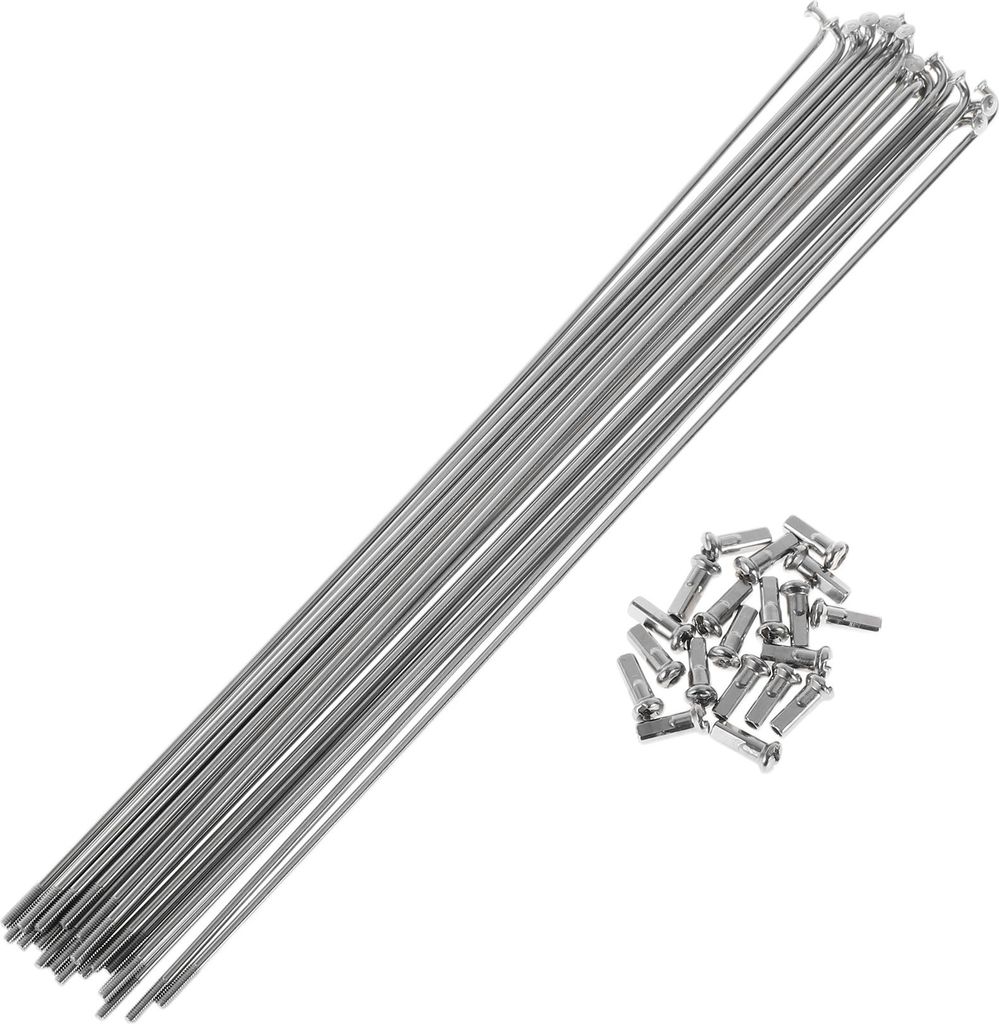 20 Satz 13G Fahrradspeichen 243mm Fahrradspeichen 304 Edelstahl Silberton
