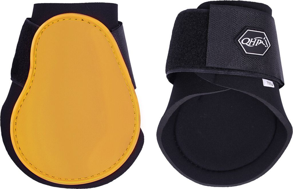 ARBO-INOX Streichkappen Hartschale Neopren Klettverschluss QHP 12 Farben Größe - Full Warmblut Farbe - sunflower