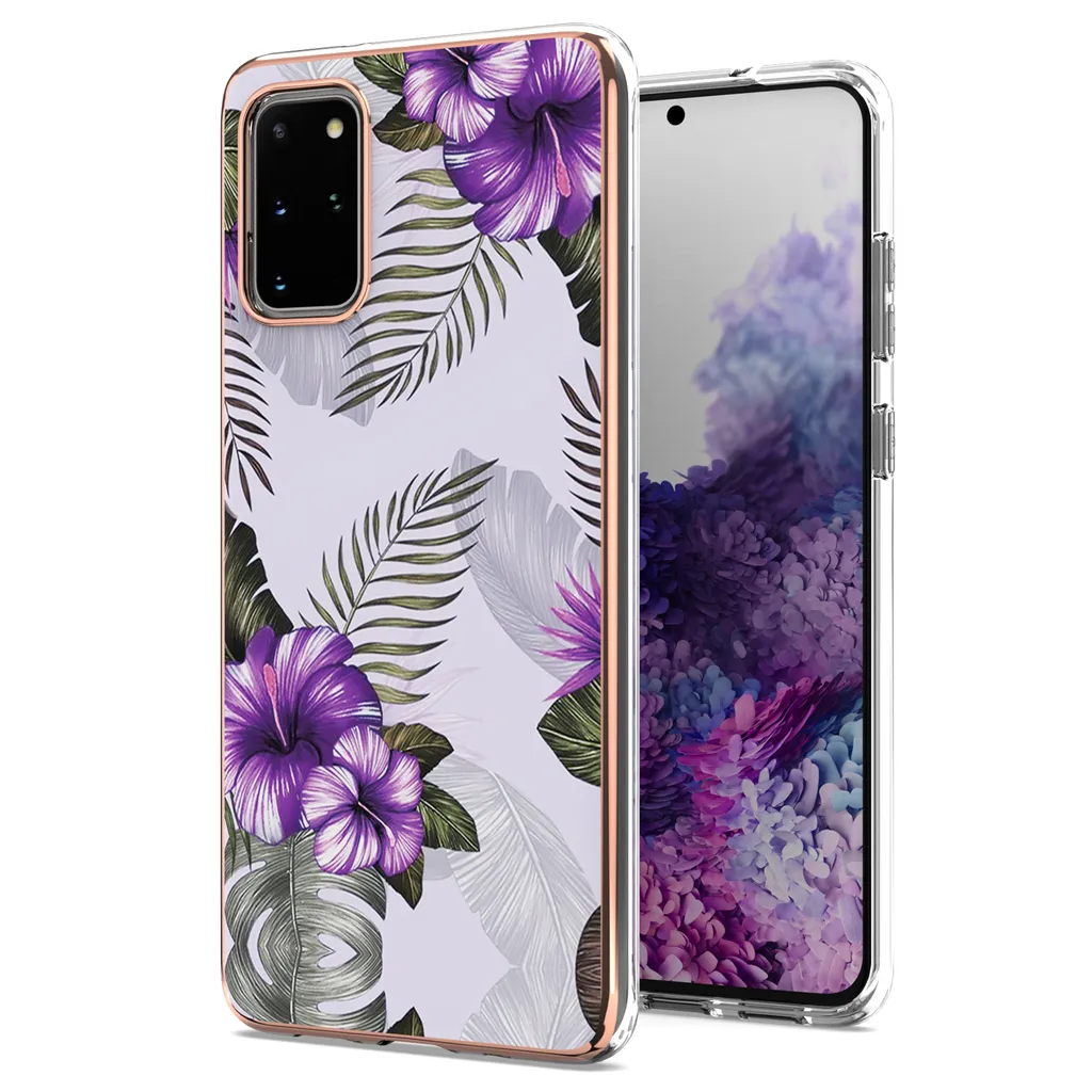 Cover Samsung Galaxy S20 Plus per Famiglie - Silicone Viola Resistente
