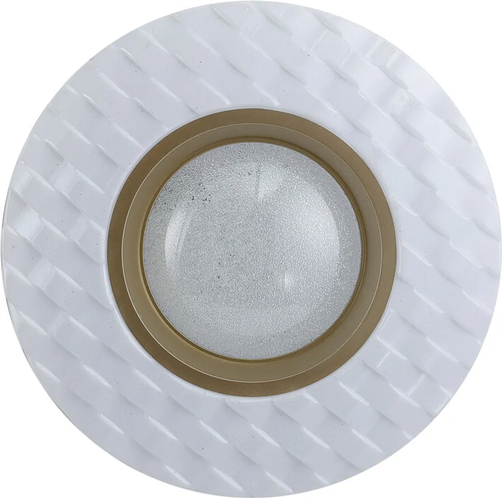 Italux BUMI: Plafoniera Decorativa LED Bianco Oro per Casa Moderna
