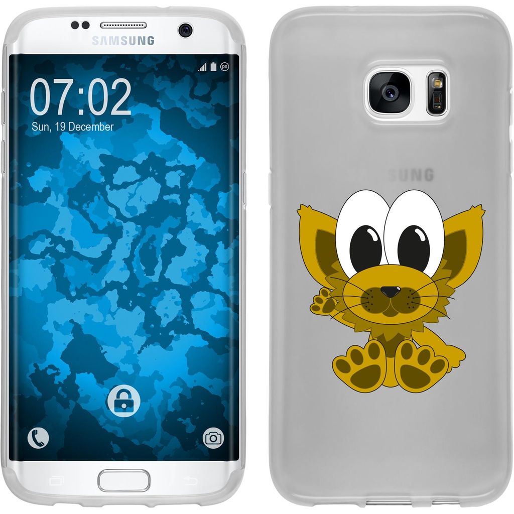 PhoneNatic Case kompatibel mit Samsung Galaxy S7 Edge Silikon-Hülle Cutiemals M7