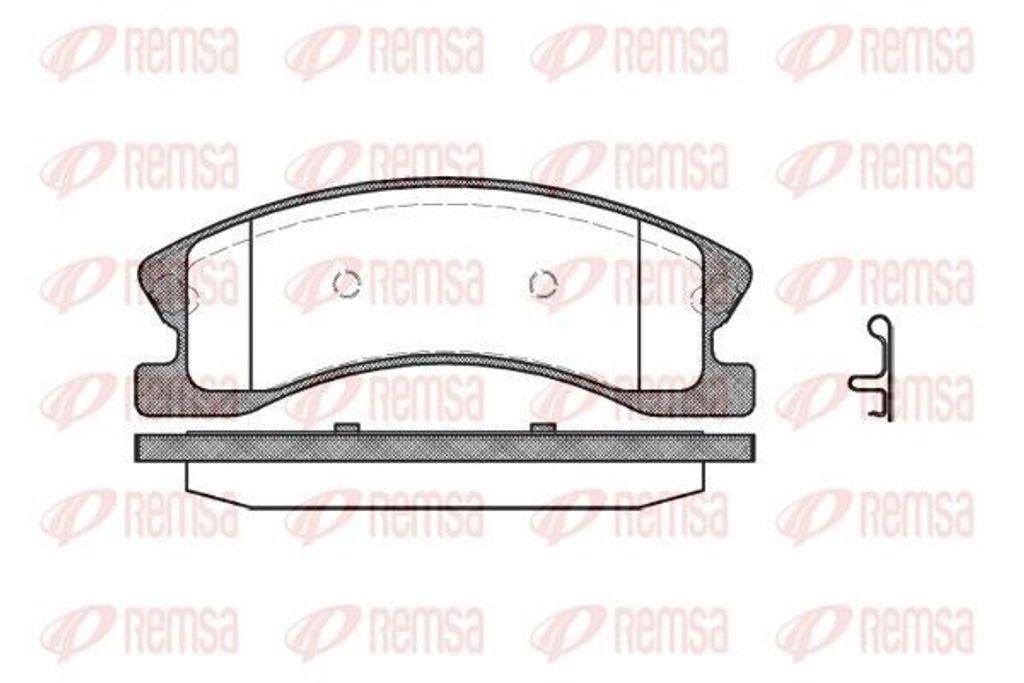 REMSA Bremsbeläge Satz Vorne Bremsklötze für JEEP GRAND CHEROKEE II (WJ, WG) 0973.02