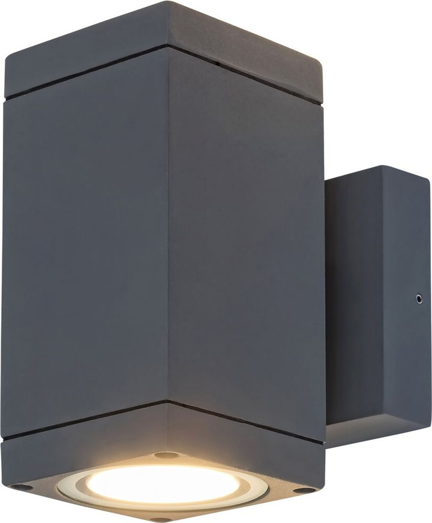 Rabalux 7888 Außenwandleuchte Buffalo, GU10, Aluminium, anthrazit, Minimal, IP54, 14,5cm