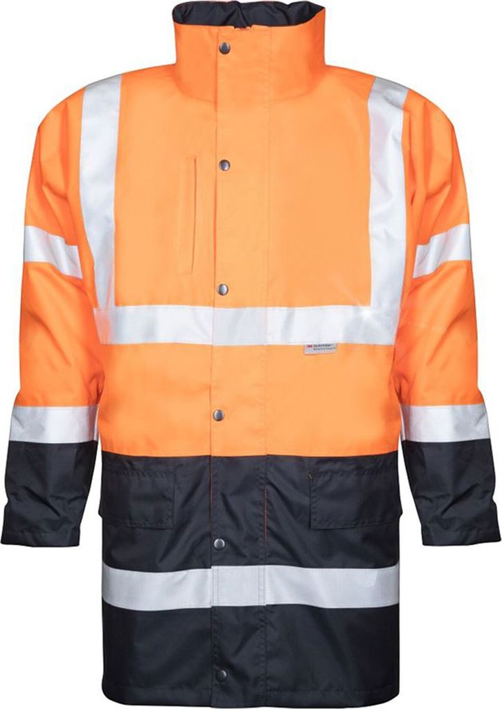Ardon Safety Arbeitsjacke Hi-Viz 4in1 Orange/Schwarz, Größe:3XL