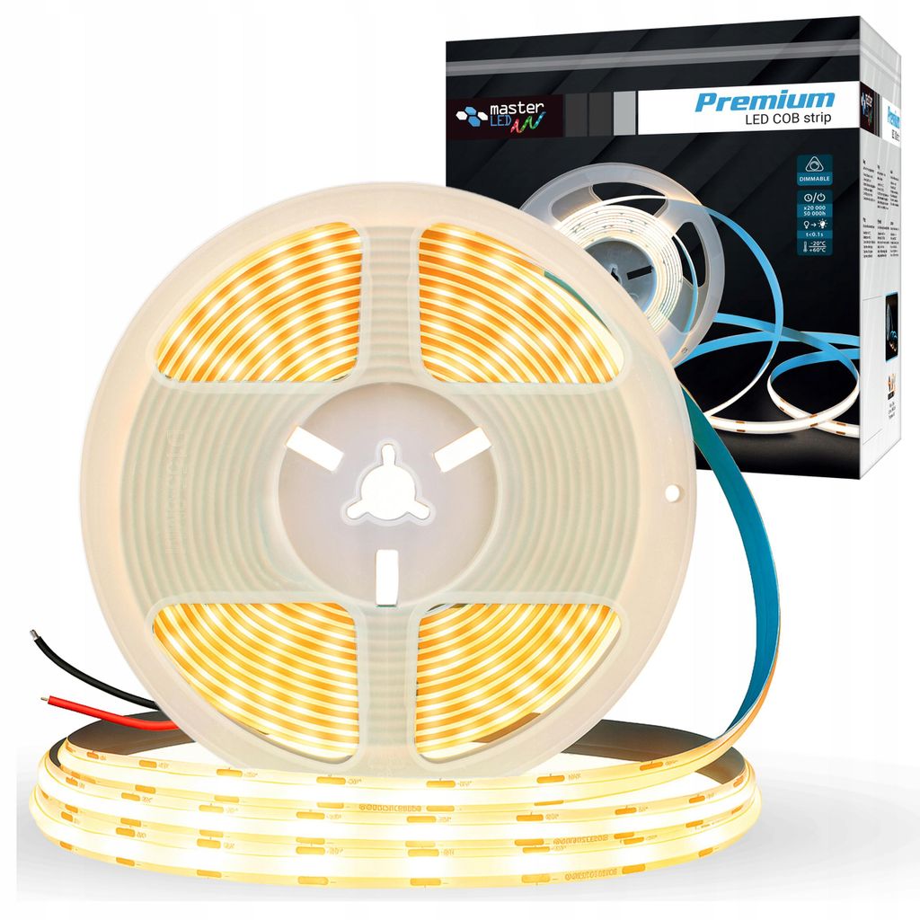 MasterLED LED pás COB Premium 5 m 12 V teplá bílá 2700 K Obrázek produktu 