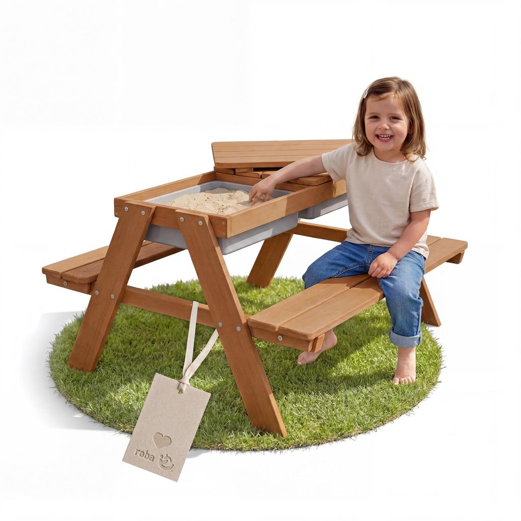 roba Kindersitzgarnitur Outdoor+ mit Spielwannen, Produktbild 