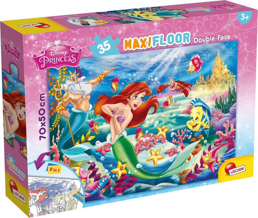 Supermaxi 35 Pc Puzzle La Petite Sirene Image du produit 