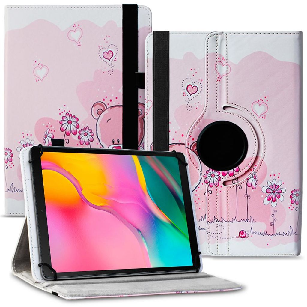 Tablet Hülle für Samsung Galaxy Tab A 10.1 2019 Tasche Schutzhülle Cover DrehbarFarben:Motiv 1