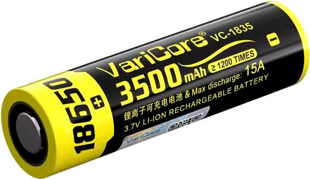 Batterie 18650 Haute Densité 3500mAh 3.7V VariCore VC-1835 Longue Autonomie