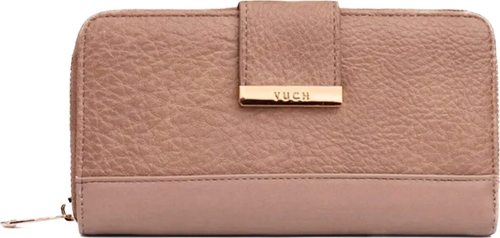 Portefeuille beige femme multi-rangements Vuch au design minimaliste