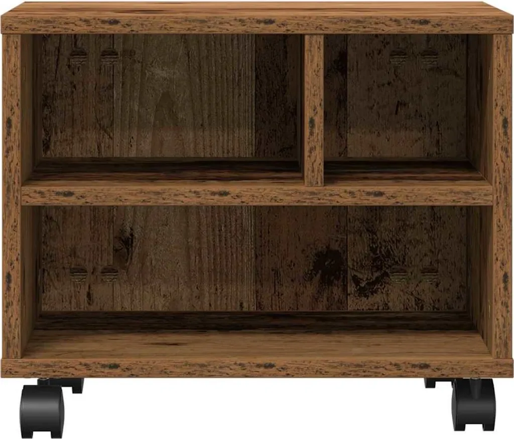 Support Imprimante 41 cm Bois Composite Robuste avec Rangement Intégré - 5