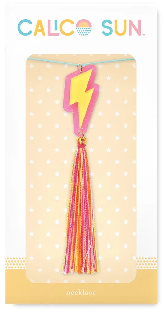 Collier Enfant Éclair Alexa Calico Sun : Bijou Hypoallergénique et Doux