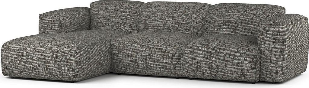 home24 3-Sitzer Ecksofa mit Longchair